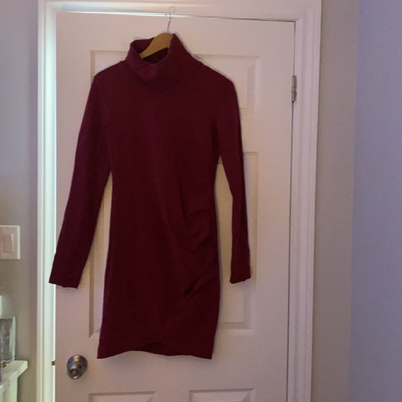 BENCH Burgundy sweater dress - Picture 3 of 4